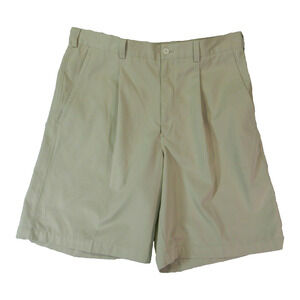 Nike Golf Shorts Men's 36 x 10 Light Tan Beige Dri-Fit Outdoor Sports preppy